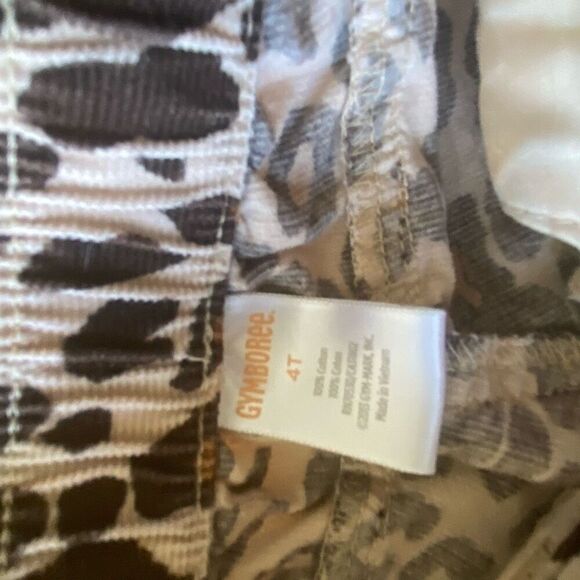 Gymboree Animal Print Corduroy Pants Leopard Jewel Accent Bottoms SizeToddler 4T - Picture 8 of 10